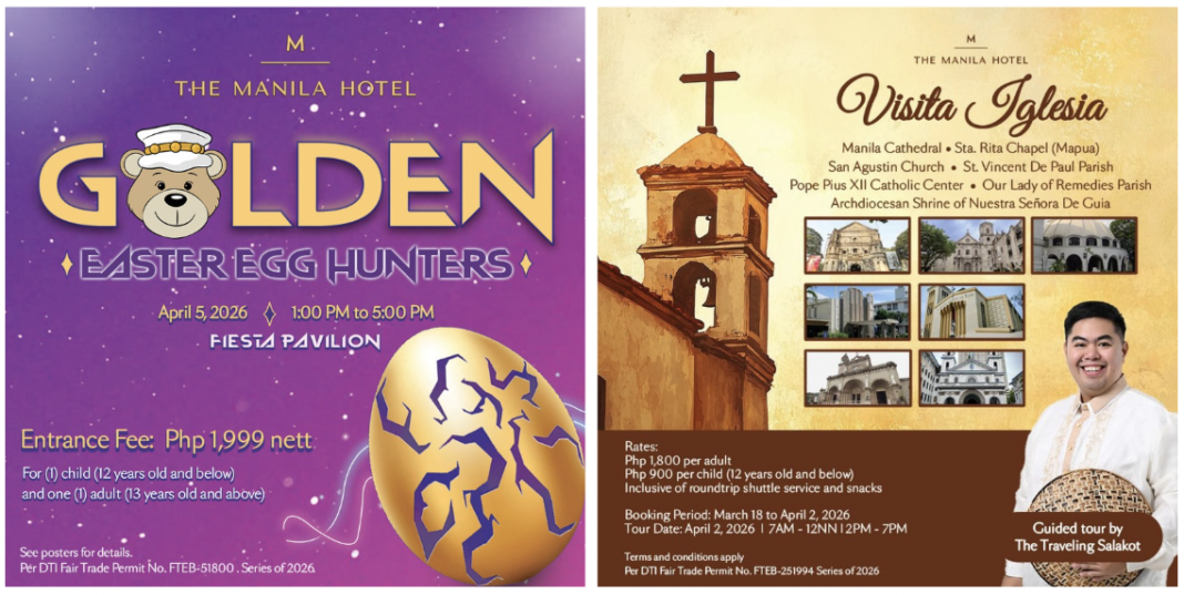 Golden Easter Celebrations and Holy Week Traditions Await at The Manila Hotel