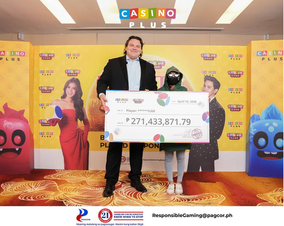 Casino Plus Awards ₱271 Million Jackpot to Sole Winner, Reinforcing Responsible Gaming