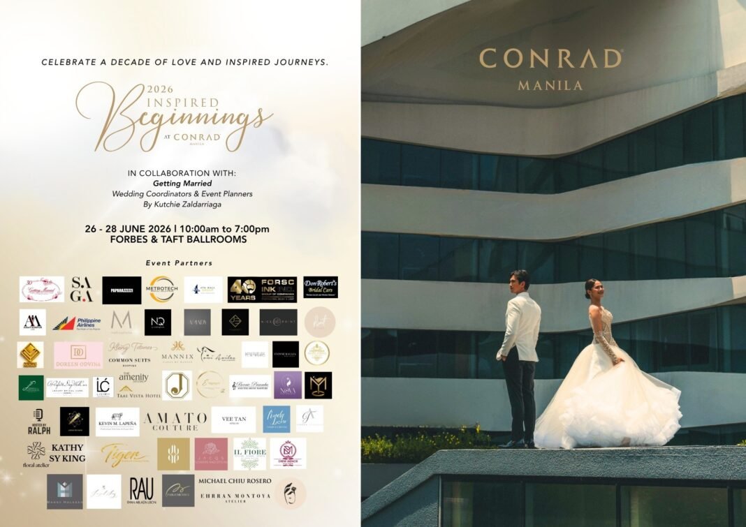 Conrad Manila Celebrates “A Decade of Love” with Inspired Beginnings 2026: A Curated Bridal Fair Featuring Furne Amato and the Country’s Finest Wedding Experts