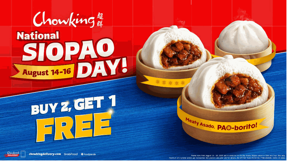 Chowking Celebrates National Siopao Day with a Buy 2, Get 1 FREE Deal on the Country’s Favorite Chunky Asado Siopao