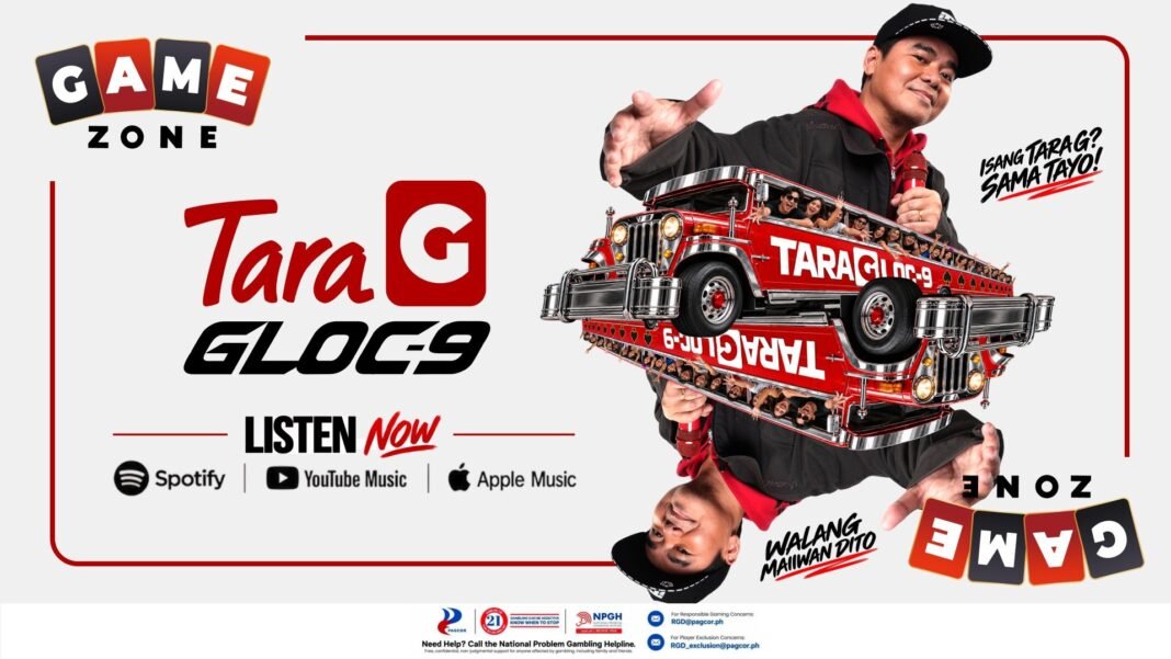 OPM Rap Icon Gloc-9 Joins GameZone to Introduce “Tara G!”, a New Song celebrating Filipino Togetherness